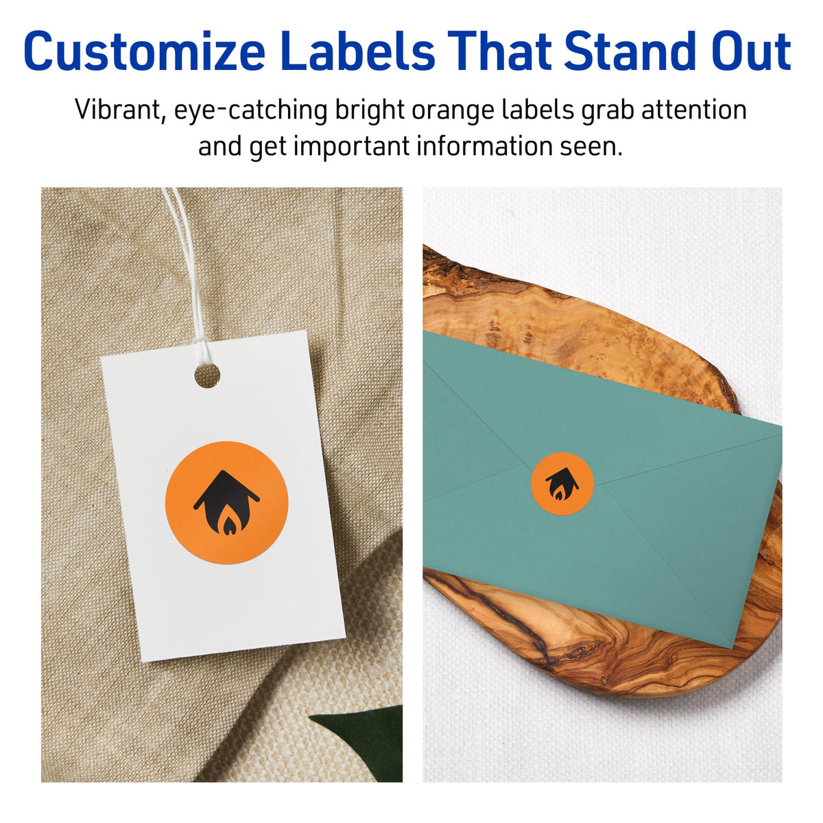 Avery® Printable Round Labels, Sure Feed® Technology, 1/2" Diameter, Bright Orange Labels, Print-to-the-Edge, Laser/Inkjet, 6,160 Total, Great for Price Stickers and Mailing Seals 6,160 labels