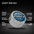 Avery UltraDuty GHS Labels, Waterproof, 2" White Round Labels, 600 Total, Use with Laser Printers 2" 600 labels