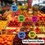 3000Pcs Discount Stickers,1 in Percent Off Sale Stickers,6 Rolls