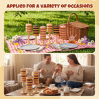 Gerrii 3 Pcs Wooden Donut Stand for Dessert Table 19.5"/17"/14.6" Farmhouse Unfinished Wood Donut Holder Display Stacker Detachable Rustic Dessert Table Tower for Birthday Party (Wood, Brown)