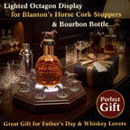 Hushee Bourbon Stopper Display with LED Light, Fit 8 Horse Only Holder