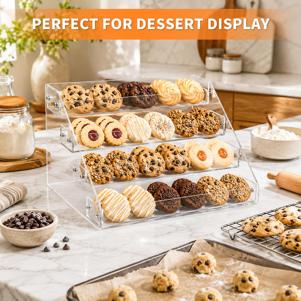 4 Tier Cookie Display Stand for Cookies Display Acrylic Cookie Stand