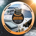 TITANPATCH PRO Waterproof Sealant Tape – Black 4" x20' – Stops Leaks Fast & Stays Sealed for 15+ Years – Sticks to RVs, Roofs, Pools, Boats, Gutters – Built for Harsh Weather (-40°F to 190°F) 4" x 20ft