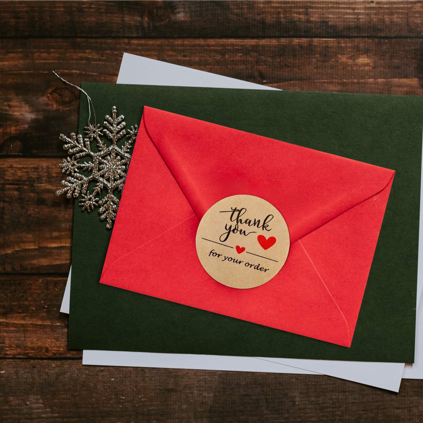 Lpraer 1000Pcs 2" Thank You for Your Order Stickers Roll Retro Adhesive Thank You Label for Packaging,Small Business,Envelopes,Cards,Letters,Boxes Thank You for Your Order (2 Inch 1000 Labels)