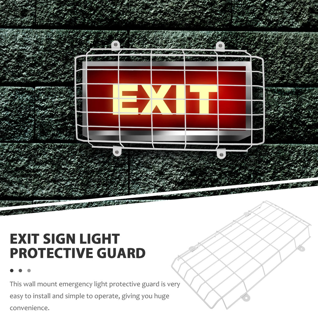 Angoily Exit Sign Wire Guard, Sign Protective Cage Cover, 16X10 Inch