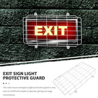 Angoily Exit Sign Wire Guard, Sign Protective Cage Cover, 16X10 Inch