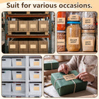 4 x 6 Inch Brown Kraft Stickers 500 Pcs Kraft Packages Labels