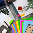 Geyee 1800 Pcs Neon Colored Address Label 1''x2-5/8'' Printable, Multicolor