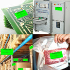 1 X 2 Inch Inspected by Rectangle Labels Quality Control Inventory Labels Green 1 x 2 inch