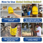 Metal Pipe Cutting Guide Kit 4-1/2 in, Pipe Saddle Template Cutting Guide 4-1/2 "
