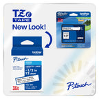 Brother Genuine P-Touch TZe Black Print on White Label Tape (TZeS231), Strong Adhesive Laminated, ~1/2in x 26.2ft (12mm x 8m), for Select P-Touch Label Makers, Water-Resistant, Extra Strength Black Print on White Extra Strength Tape Pack of 1