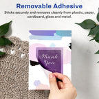 Avery® Matte White Removable Rectangle Labels, Sure Feed® Technology, Print-to-The-Edge, 2" x 6", 60 Removable Labels, Laser/Inkjet Printable 60 labels