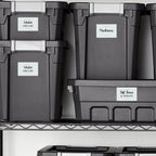 Mintitude Waterproof Storage Stickers for Organizing Bins and Containers, Preprinted Home, Garage, Basement Organization Labels (20 Pack) 20