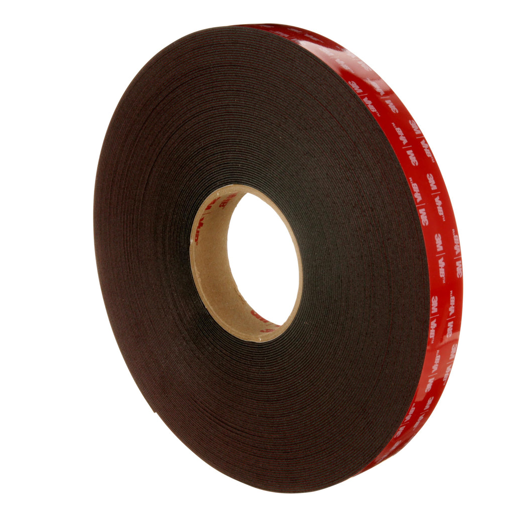3M VHB Tape 5952 Double-Sided Acrylic Foam Tape, Black, 1 in x 36 yd