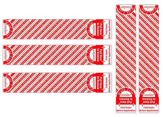 Reduces Liquid Leaks and Spills Stickers 1 1/4 x 6 Inch Anti Leakage Sealers Sticker Stops Liquid Leaks Labels 300 Pcs