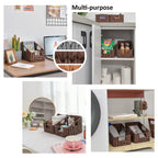 GRANNY SAYS Bundle of 2-Pack Wicker Baskets & 2-Pack Wicker Shelf Baskets