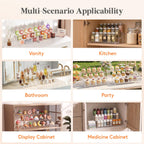 Lifewit 12″ Spice Rack, Perfume Cologne Stand, Tool-Free Assembly, 1 Pcs 12″3-Tier,1 pc Clear