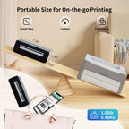 Gloryang Bluetooth Thermal Shipping Label Printer, 4X6 Inkless Label Machine for iOS, Android, Laptop, Wireless Printer for Small Business, Compatible with Amazon, UPS, Shopify, Black