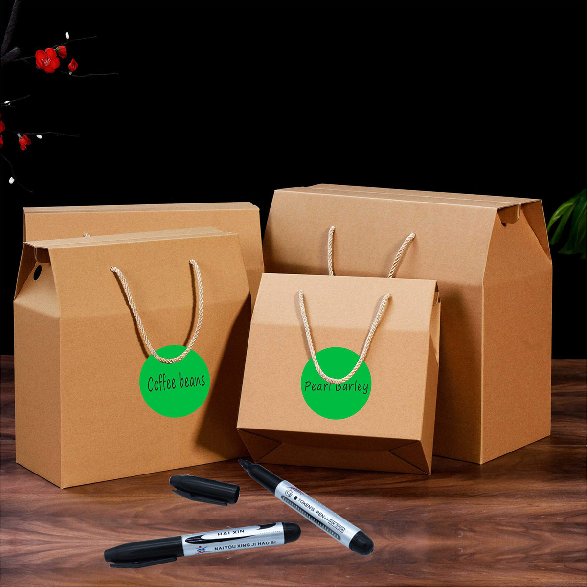 3 Inch Round Permanent Color-Code Dot Sticker, Green Color Coding Label 1 Roll-500PCS