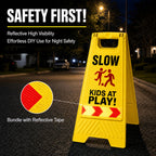 Slow Down Kids at Play Sign 24 Inch Kids at Play Safety Signs Yellow