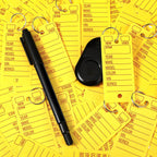 Gersoniel 500 Pcs Key Tags with Labels Rings Car Dealership,Yellow Yellow
