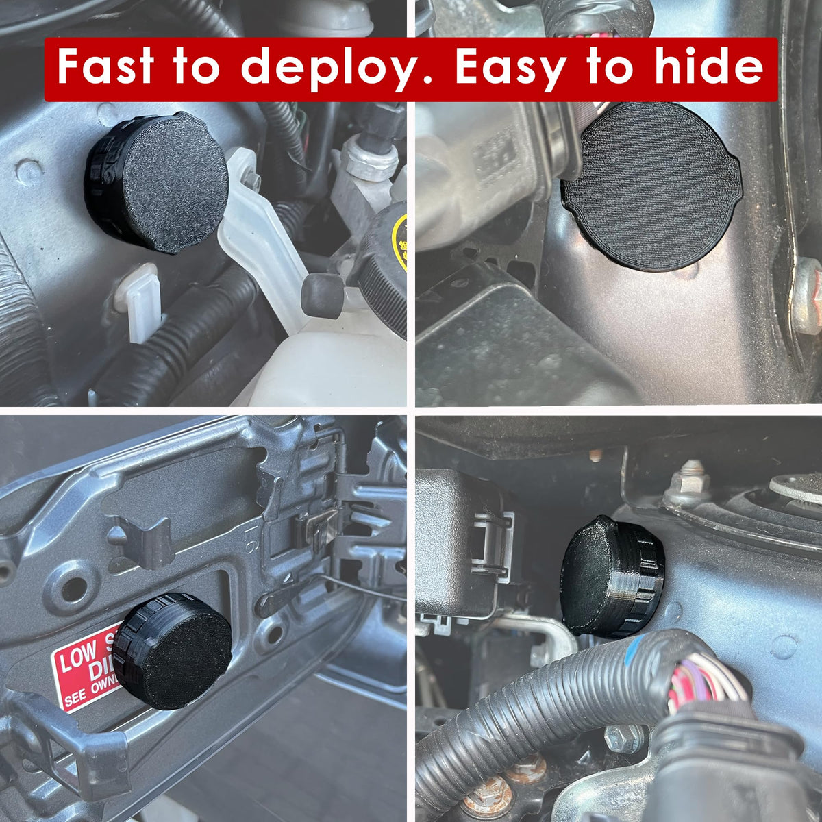 Waterproof Magnetic Holder for AirTag 1st & 2nd Gen, Moto Tag