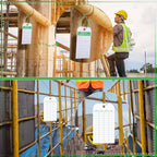 Chunful 100 Sets Ladder Safety Inspection Tags with Adjustable Zip Ties