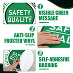 3 Set Safety Is The Priority Quality Is The Standard Floor Decal