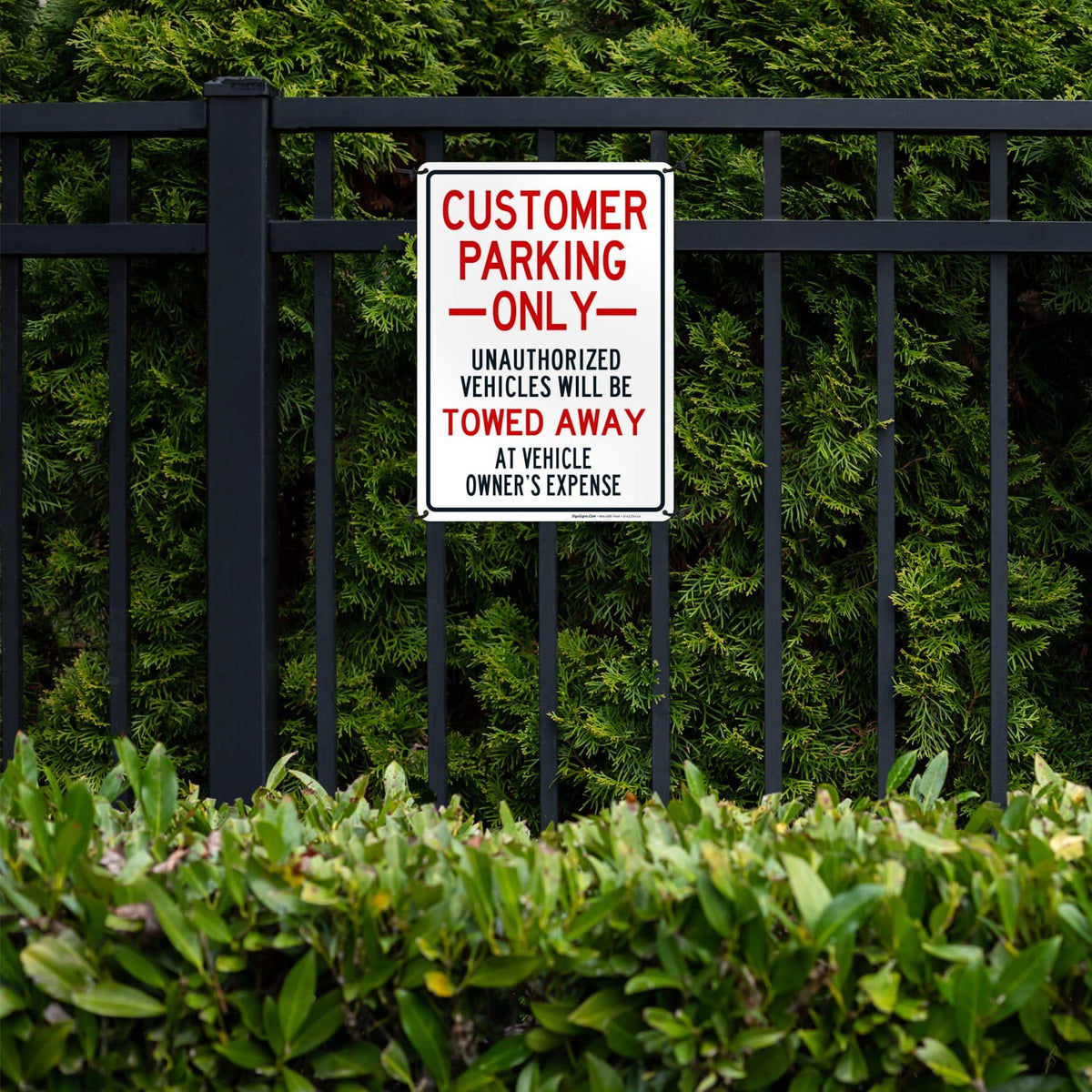 Customer Parking Only Sign,