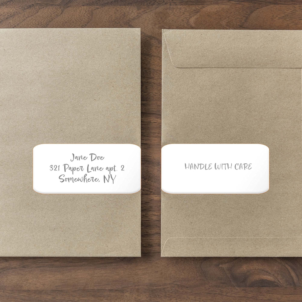 White Removable Shipping Labels 2" x 4" Mailing Stickers - 250 Labels