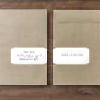 White Removable Shipping Labels 2" x 4" Mailing Stickers - 250 Labels