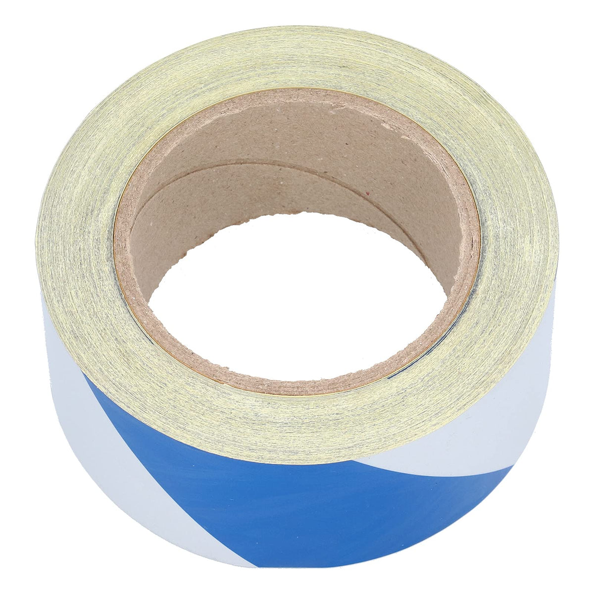 Reflective Blue White Striped Safety Warning Tape, High Visibility Strong Adhesive, Caution Tape for Industrial Commercial Floor Wall