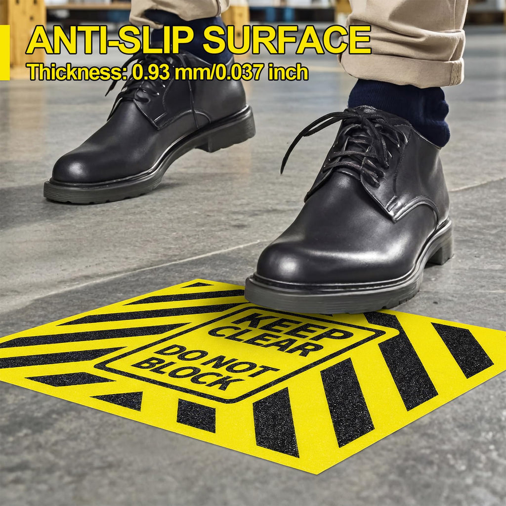 Marspark 3 Pack Keep Clear Do Not Block Sign 12x9'' 0.93mm Thick
