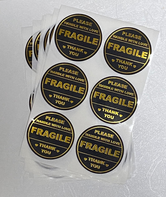 2 inch 150 PCS Fragile Handle with Love Stickers for Shipping Mailing Cartons Envelops Adhesive Labels