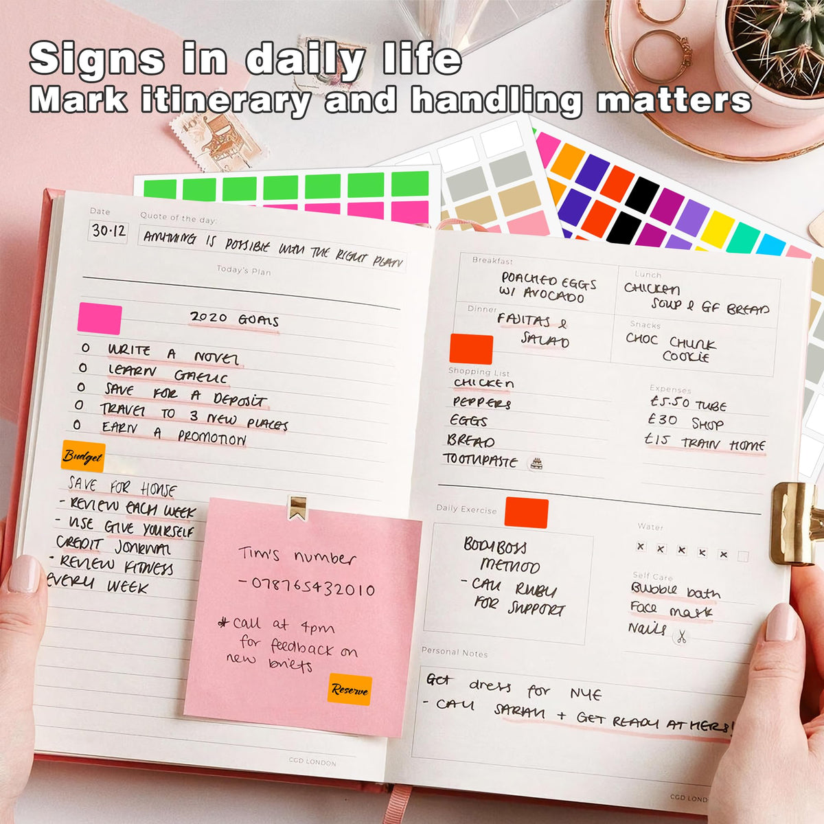 PARLAIM Pack of 1575 Rectangle Color Coding Labels,1/2" x 3/4" Rectangular Stickers in 15 Colors Rectangle Folder File Labels for Office and Home