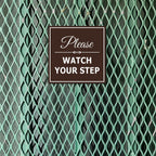Signs ByLITA Square Classy Please Watch Your Step Sign | Safety Sign with Easy Installation (Red) - Small 5 Pack Red 4 x 4" - Small