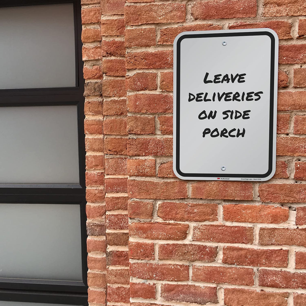 SmartSign 18 x 12 inch Blank Write-On Metal Sign, 63 mil Aluminum, 3M Laminated Engineer Grade Reflective Material, Black and White, Made in USA 12" x 18" EG Reflective Aluminum