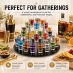 3 Tier 30 Shot Glass Holder Tray with Central Bottle Slot