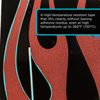 Custom Shop Vinyl Fineline Pinstripe Tape, Blue 1/4" x 36 Yard Roll - Create Sharp Graphic Design Curves, Mask Fine Lines, Conformable Paint Masking Striping Tape for Auto, Motorcycle, Flame Painting 1/4-Inch x 36-Yards