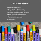 Sakura Solidified Paint Low Temp Marker, Non-Toxic, Yellow, 12 Count