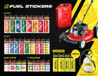 Unleaded Sticker, Unleaded Fuel Only Sticker for Fuel Cans and Outdoor Power Equipment - Weather Proof, Extreme Stick, Commercial Grade Fuel Labels by Fuel Stickers - USA Made (2x1 inch), 20 Labels 20-Pack