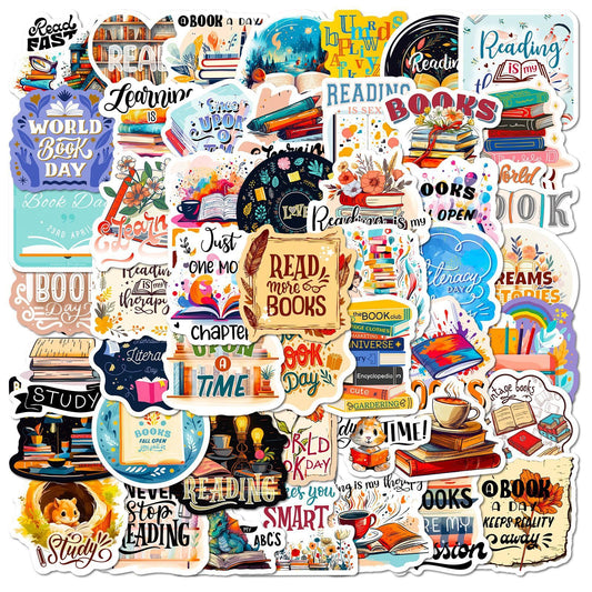 Read Across America Day Stickers Lable Stickers Self-Adhesive & Waterproof Stickers Reading Day Stickers for Students Classroom Seals Labels Decals Gifts Wrapping Decoration