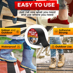 Grip Tape - Heavy Duty Anti Slip Tape for Stairs Outdoor/Indoor Waterproof 4Inch x 35Ft & Carpet Binding Tape Double Sided - 2 in / 120 Ft (40 Yards) Tape Grippers for Hardwood Floors and Area Rugs