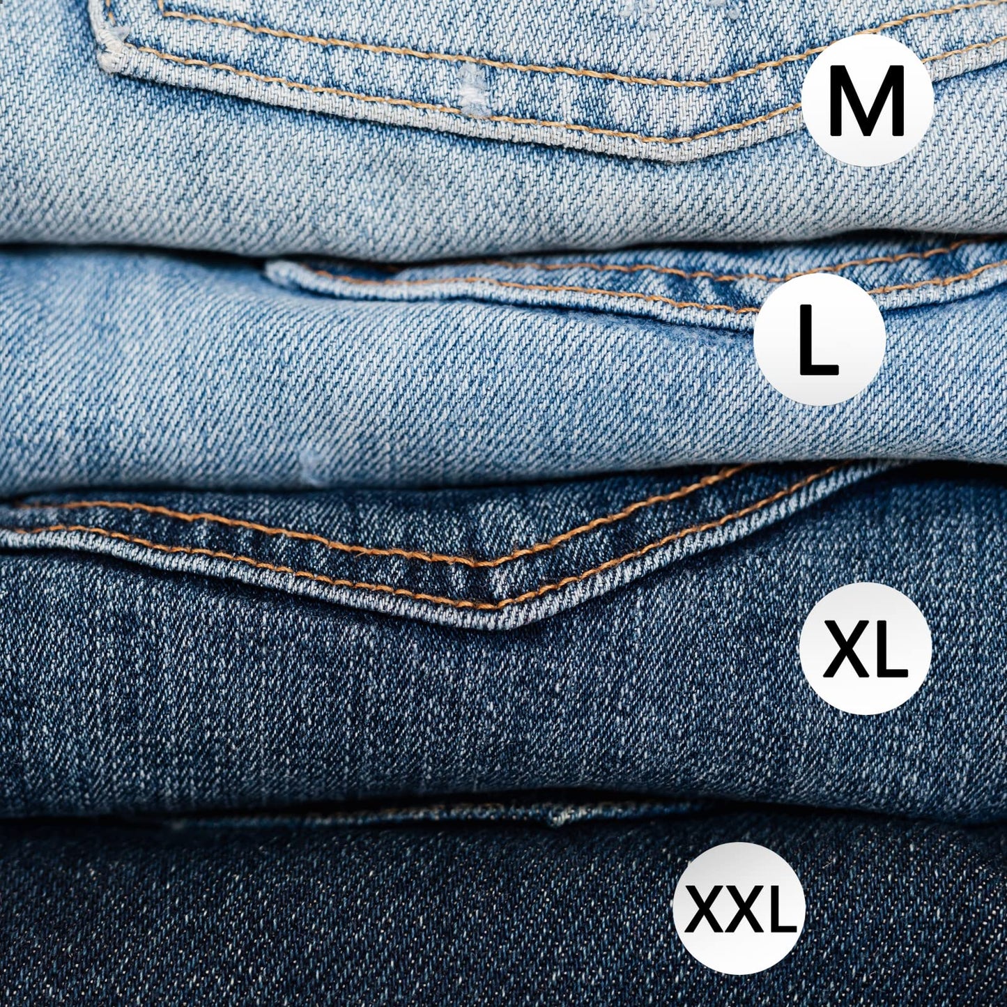 3500 PCS Clothing Size Stickers Labels 7/8" Round Self Adhesive Size Stickers for Clothing T Shirts Retail, 7 Sizes (XS, S, M, L, XL, XXL, XXXL) Size - Black