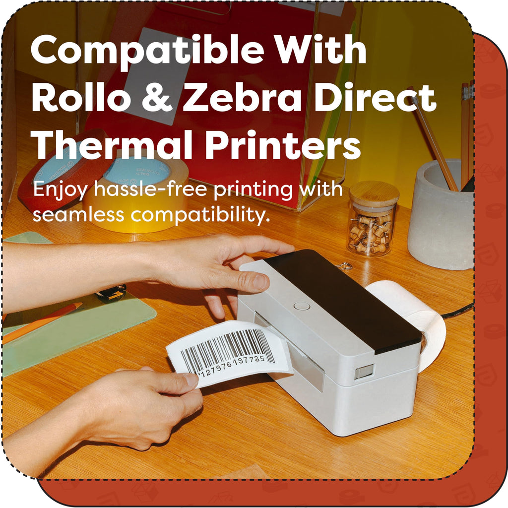 4" X 3" Direct Thermal Labels (500 Count, 1 Roll) 4" X 3"