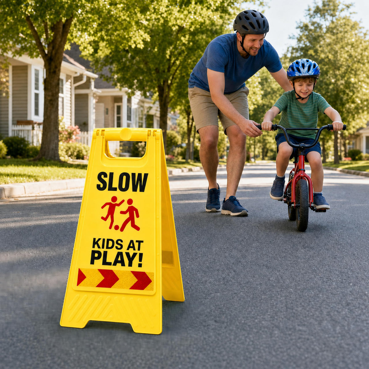 Slow Down Kids at Play Sign 24 Inch Kids at Play Safety Signs Yellow