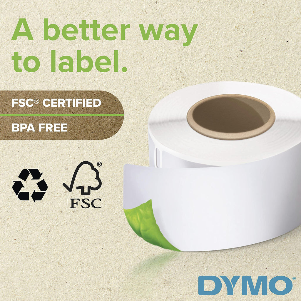 DYMO Authentic LW Extra-Small Multi-Purpose Labels DYMO Labels for LabelWriter Printers White 1/2" x 1" 1 Roll of 1000 1/2" x 1"