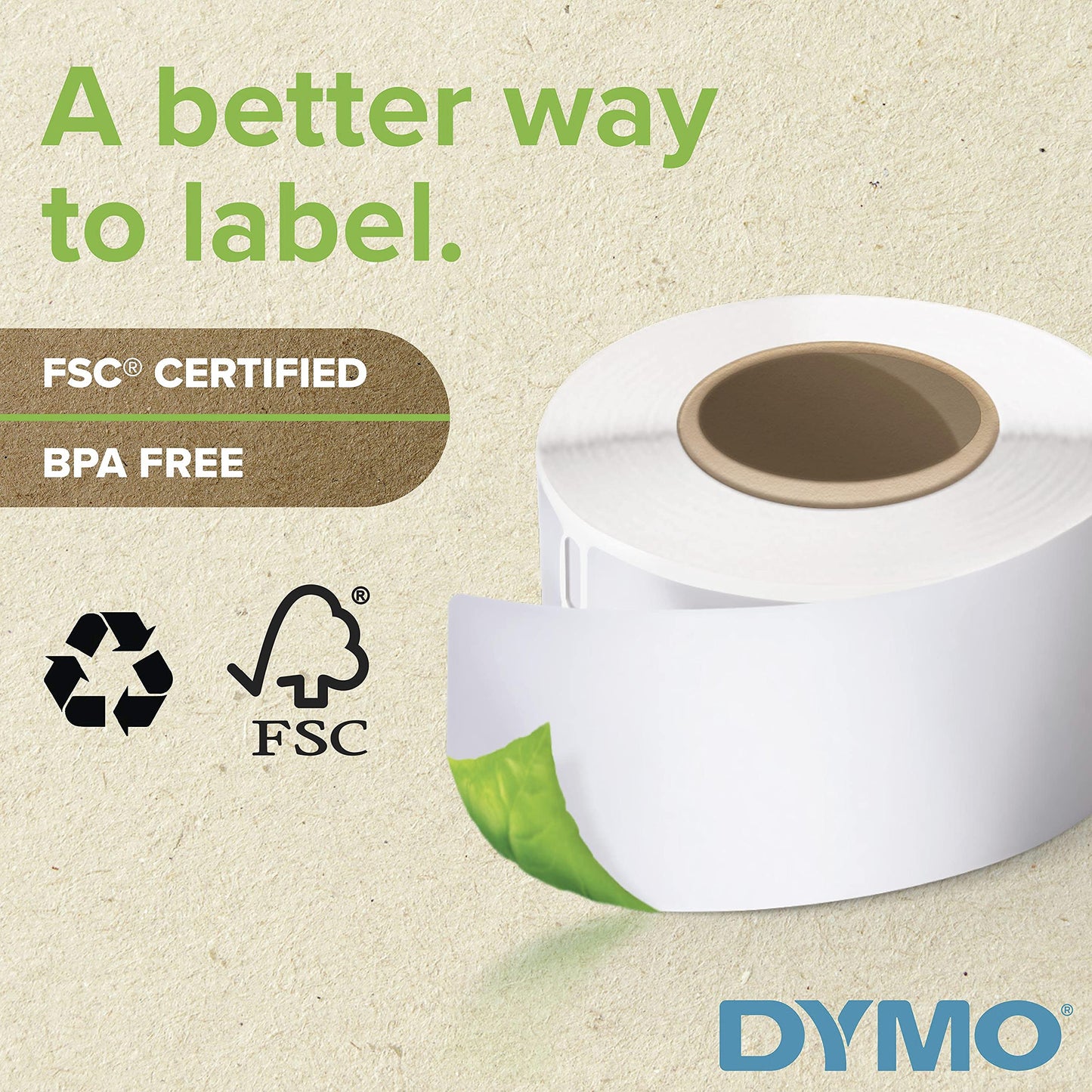 DYMO Authentic LW Mailing Address Labels for LabelWriter Label Printers, (1-1/8" x 3-1/2"), 3 Rolls of 350 (1050 Total) Address label