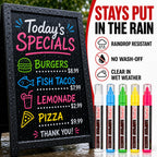 Chef Master Waterproof Markers, 5 Vibrant Colors, No Smudge, Rainproof