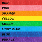 8 Rolls Colored Masking Tape Rainbow Painters Tape, 0.6 Inch x 16 Yard Bright